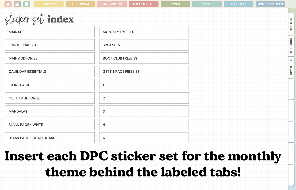 DPC Digitals | March Meadow Set Sticker Book