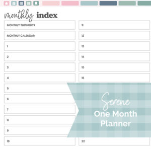 DPC Digitals | April Serene Theme One Month Digital Planner Freebie