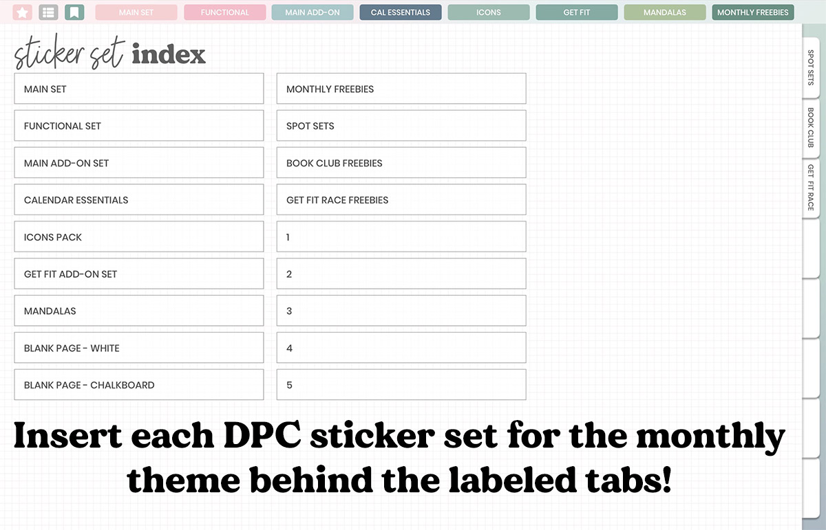DPC Digitals | April Serene Set Sticker Book
