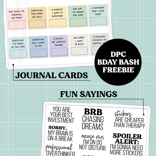 Birthday Digital Planning Freebies | @DPCDigitals