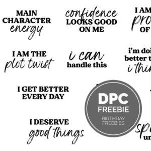 Birthday Digital Planning Freebies | @DPCDigitals