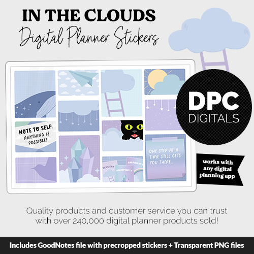In the Clouds Digital Stickers | Soar Theme @DPCDigitals