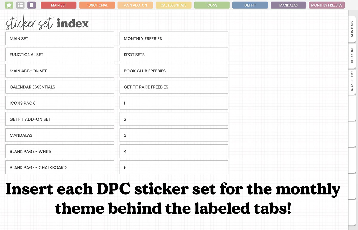 DPC Digitals | July Prism Set Sticker Book