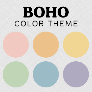 Boho Color Theme