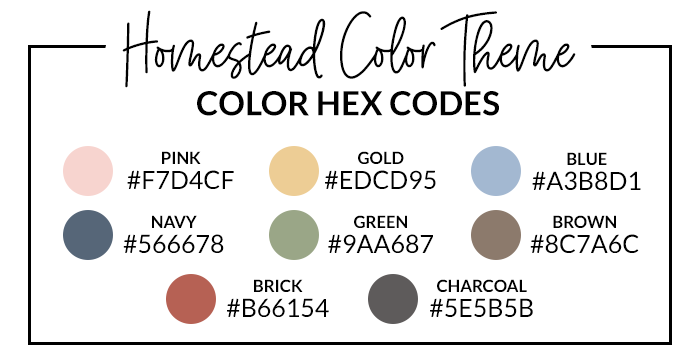 Homestead Hex Codes