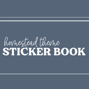 DPC Digitals | September Homestead Set Sticker Book