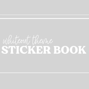 DPC Digitals | Whiteout Version Sticker Sets Sticker Book