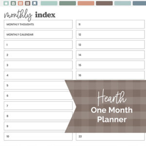 DPC Digitals | November Hearth Theme One Month Digital Planner Freebie