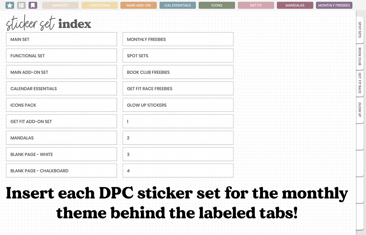 DPC Digitals | October Fabled Set Sticker Book