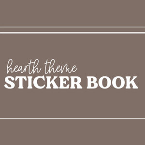 DPC Digitals | November Hearth Set Sticker Book