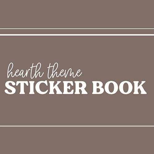 DPC Digitals | November Hearth Set Sticker Book