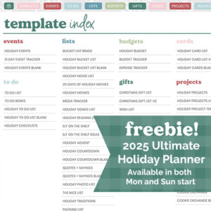 FREEBIE 2025 Holiday Digital Planner Download | @DPCDigitals