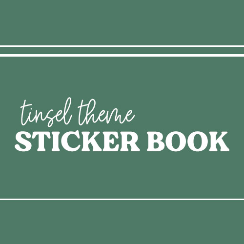 DPC Digitals | December Tinsel Set Sticker Book