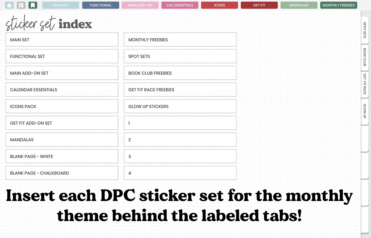 DPC Digitals | December Tinsel Set Sticker Book