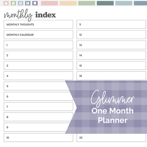 DPC Digitals | January Glimmer Theme One Month Digital Planner Freebie