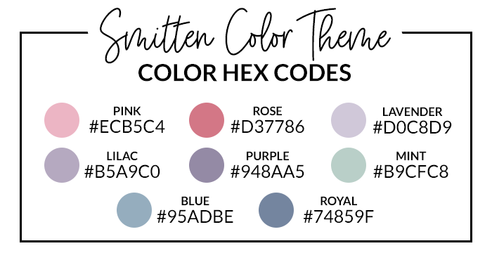 Smitten Hex Codes