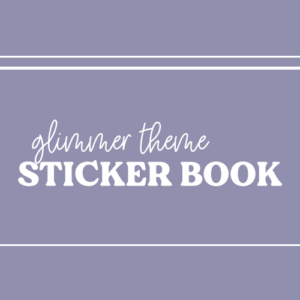 DPC Digitals | January Glimmer Set Sticker Book