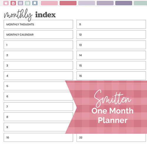 DPC Digitals | February Smitten Theme One Month Digital Planner Freebie