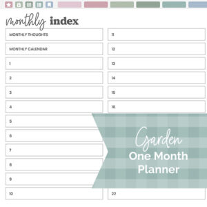 DPC Digitals | April Garden Theme One Month Digital Planner Freebie