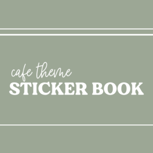 DPC Digitals | March Cafe Set Sticker Book