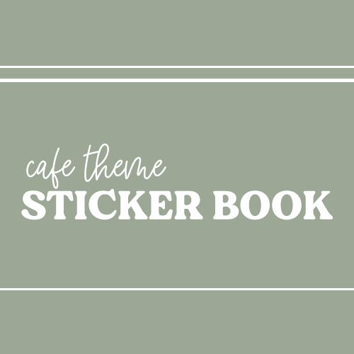 DPC Digitals | March Cafe Set Sticker Book