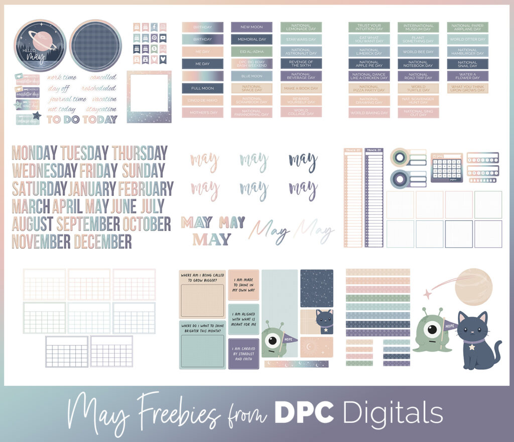 DPC Digitals May Freebie Sticker Set | @DPCDigitals