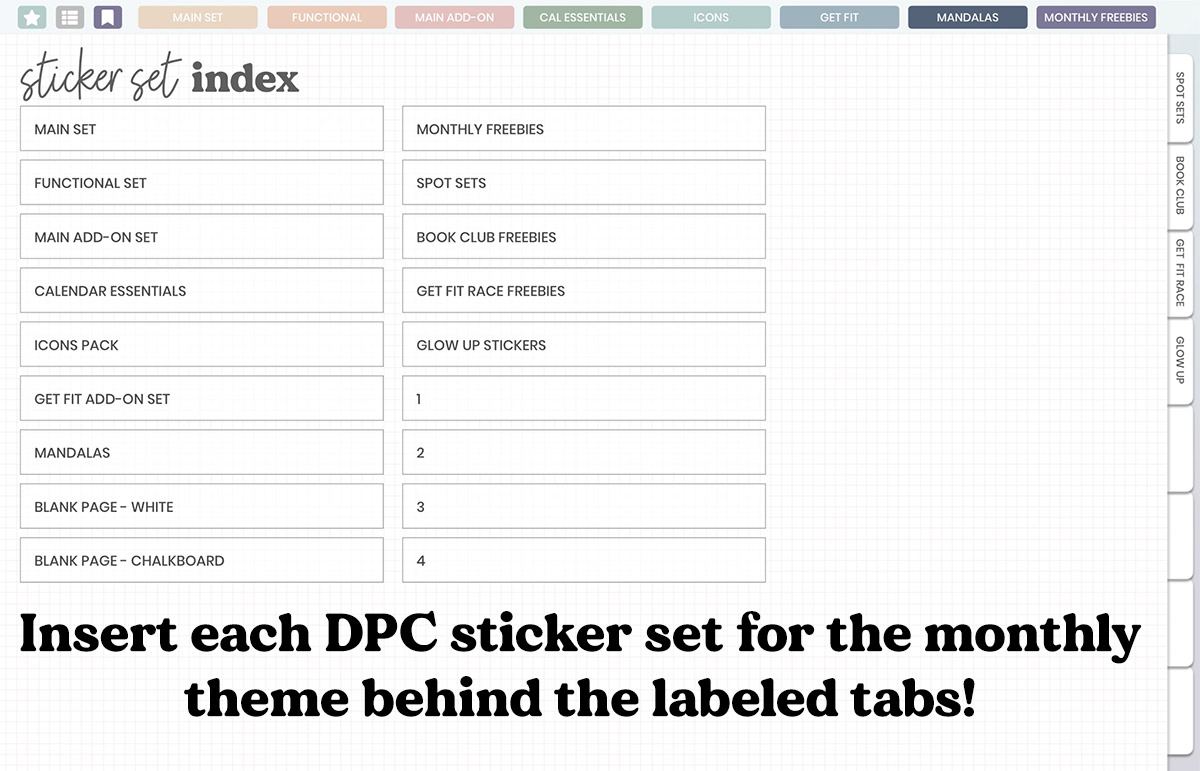 DPC Digitals | May Starfall Set Sticker Book
