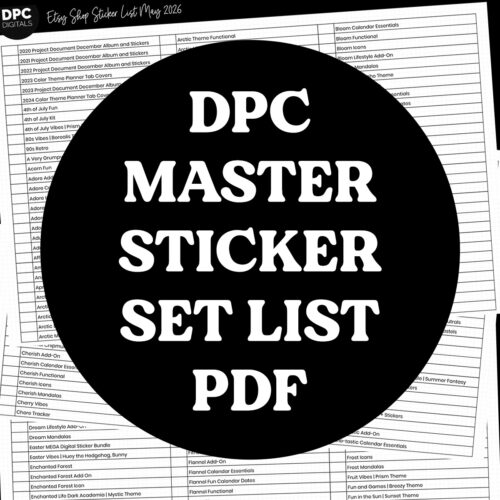DPC Digitals | Master Sticker List PDF