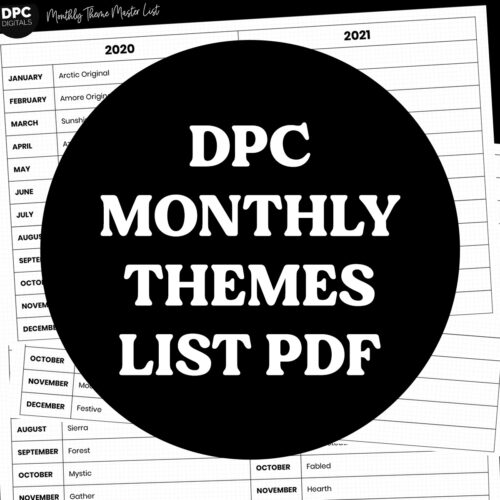 DPC Digitals | Monthly Theme List PDF